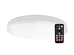 Bílé přisazené LED svítidlo kulaté 350mm 24W IP44 s pohybovým MW čidlem a DO