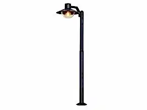 Černá zahradní lampa Cosmos pro žárovku 1x E27 105cm