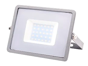 Šedý LED reflektor 30W Premium (Barva světla Teplá bílá)